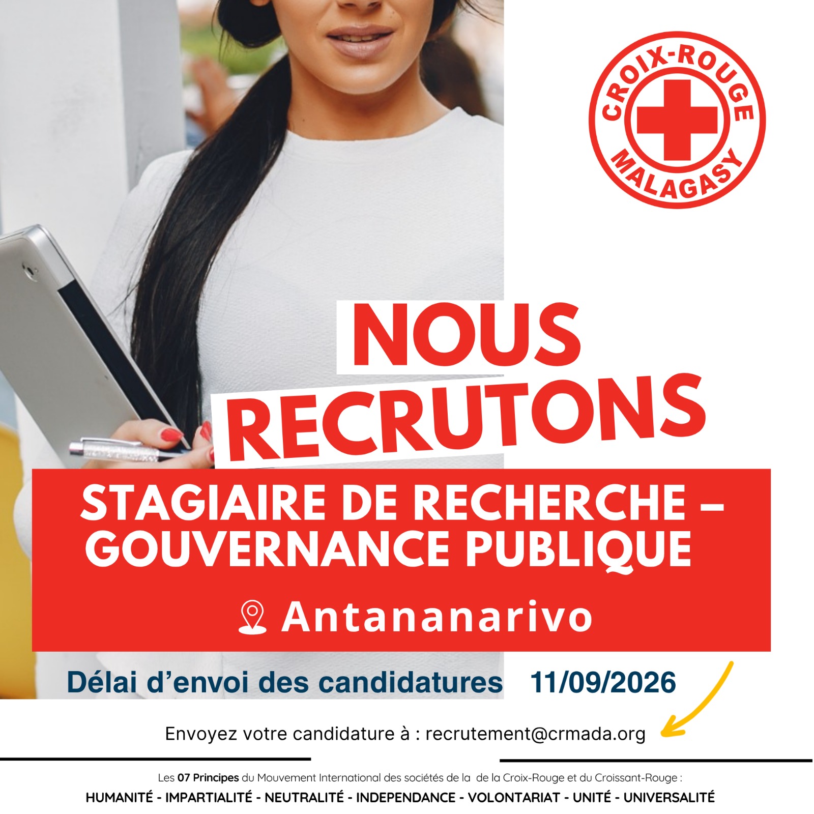 AVIS DE RECRUTEMENT « STAGIAIRE DE RECHERCHE – GOUVERNANCE PUBLIQUE »